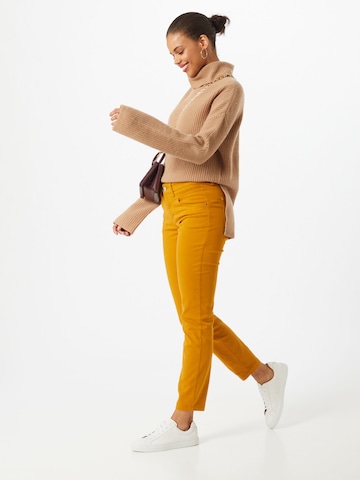 MAC Slimfit Jeans 'Dream' in Gelb