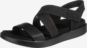 ECCO Sandals 'Flowt W' in Black: front