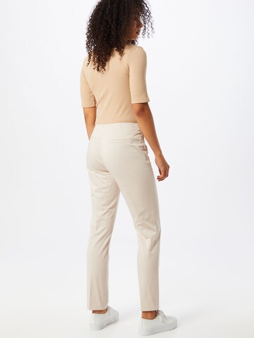 COMMA Regular Trousers with creases in Beige