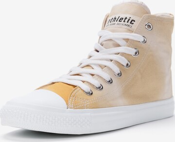 Ethletic High-Top Sneakers 'Fair Trainer' in Yellow: front
