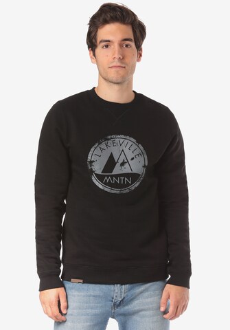 Lakeville Mountain Athletic Sweatshirt 'Milo Logo ' in Black: front