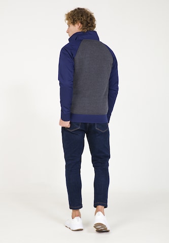 PLUS EIGHTEEN Zip-Up Hoodie in Grey