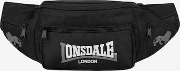 LONSDALE Fanny Pack in Black: front