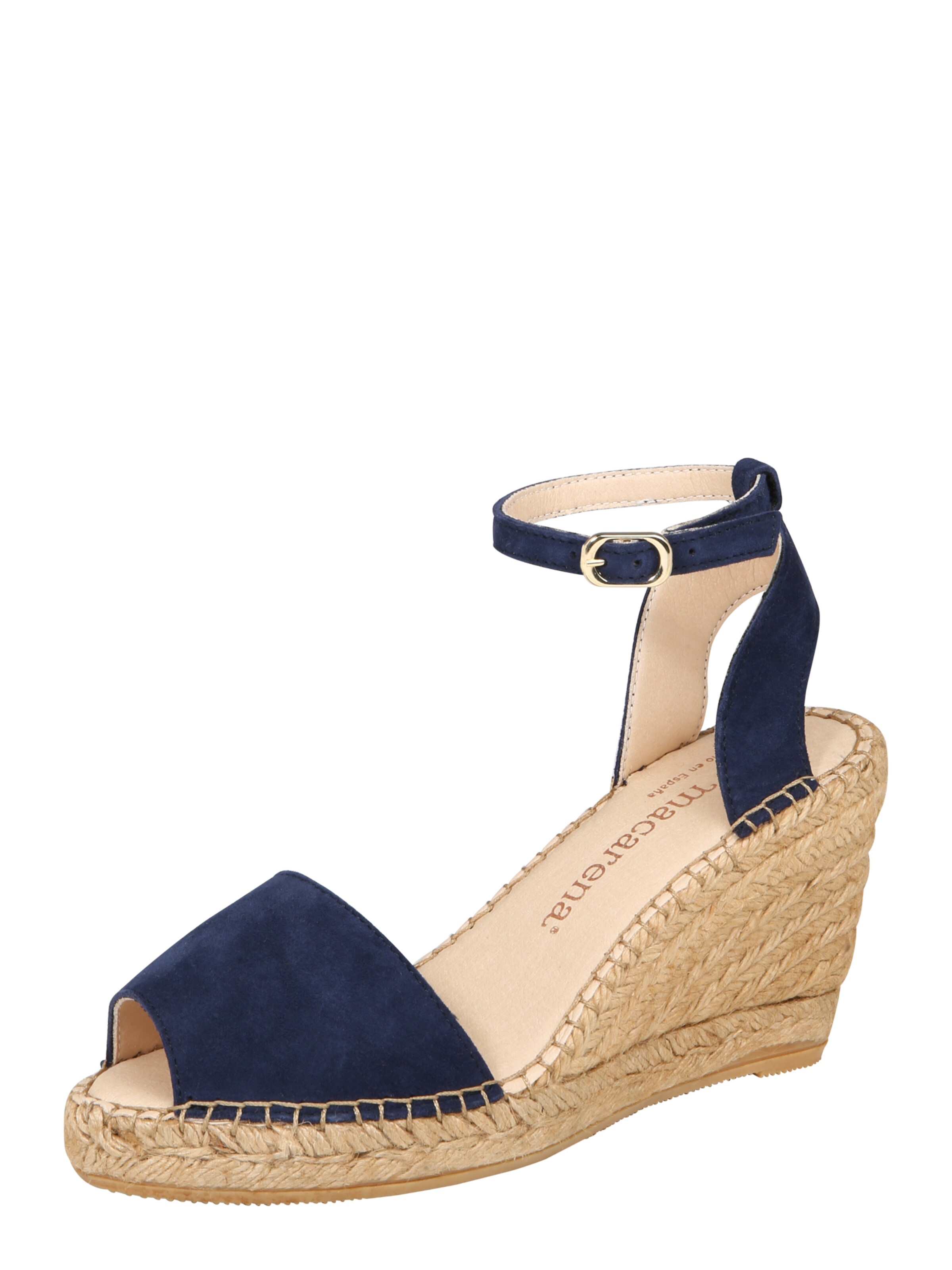 MACARENA - Sandalen met riem 'Carla 92' in de kleur Marine