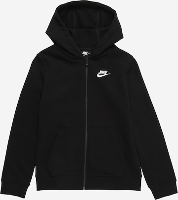 Nike Sportswear Regular Fit Sweatjakke i svart: forside