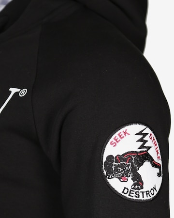 TOP GUN Sweatshirt 'Defender' in Zwart