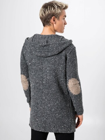 Key Largo Knit Cardigan 'Terence' in Grey: back