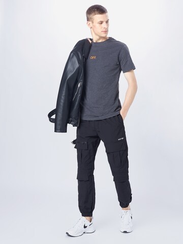 MT Men Regular Fit T-Shirt 'Off' in Grau