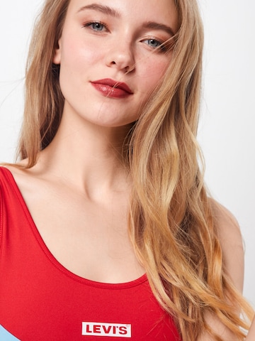 LEVI'S ® Bustier Badeanzug 'Florence' in Rot