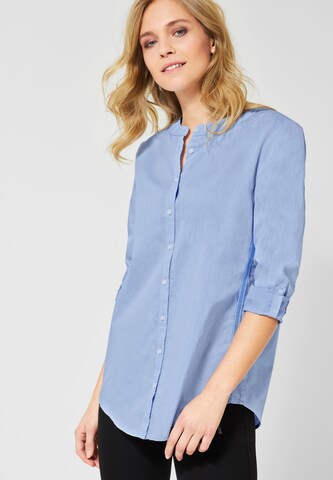 STREET ONE Bluse 'Chambray' in Blau: predná strana