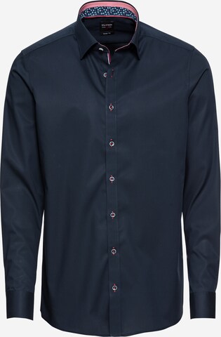 Coupe slim Chemise business 'Level 5 City' OLYMP en bleu : devant