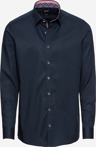 Coupe slim Chemise business 'Level 5 City' OLYMP en bleu : devant