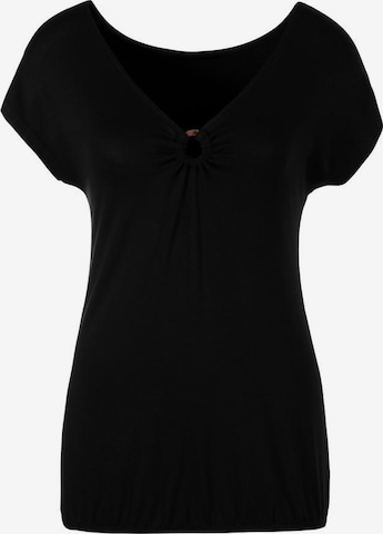 LASCANA Shirt in Black