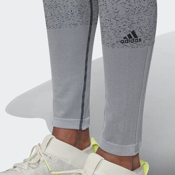 ADIDAS PERFORMANCE Skinny Spodnie sportowe 'Believe This' w kolorze szary