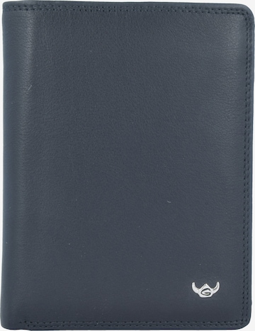 GOLDEN HEAD Wallet in Black: front