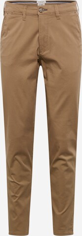 Pantalon chino 'Miles Flex' SELECTED HOMME en marron : devant