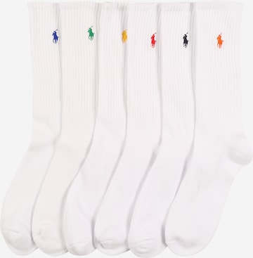 Polo Ralph Lauren Regular Sokken in Wit: voorkant
