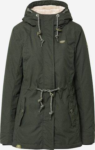 Ragwear Winter jacket 'Monadis' in Green: front