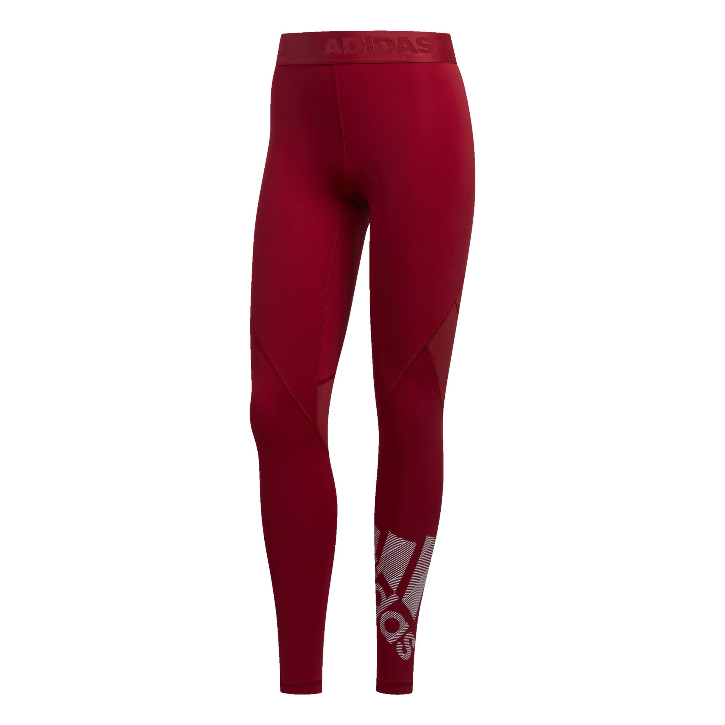 ADIDAS PERFORMANCE - Leggings 'Alphaskin Badge' in dunkelrot