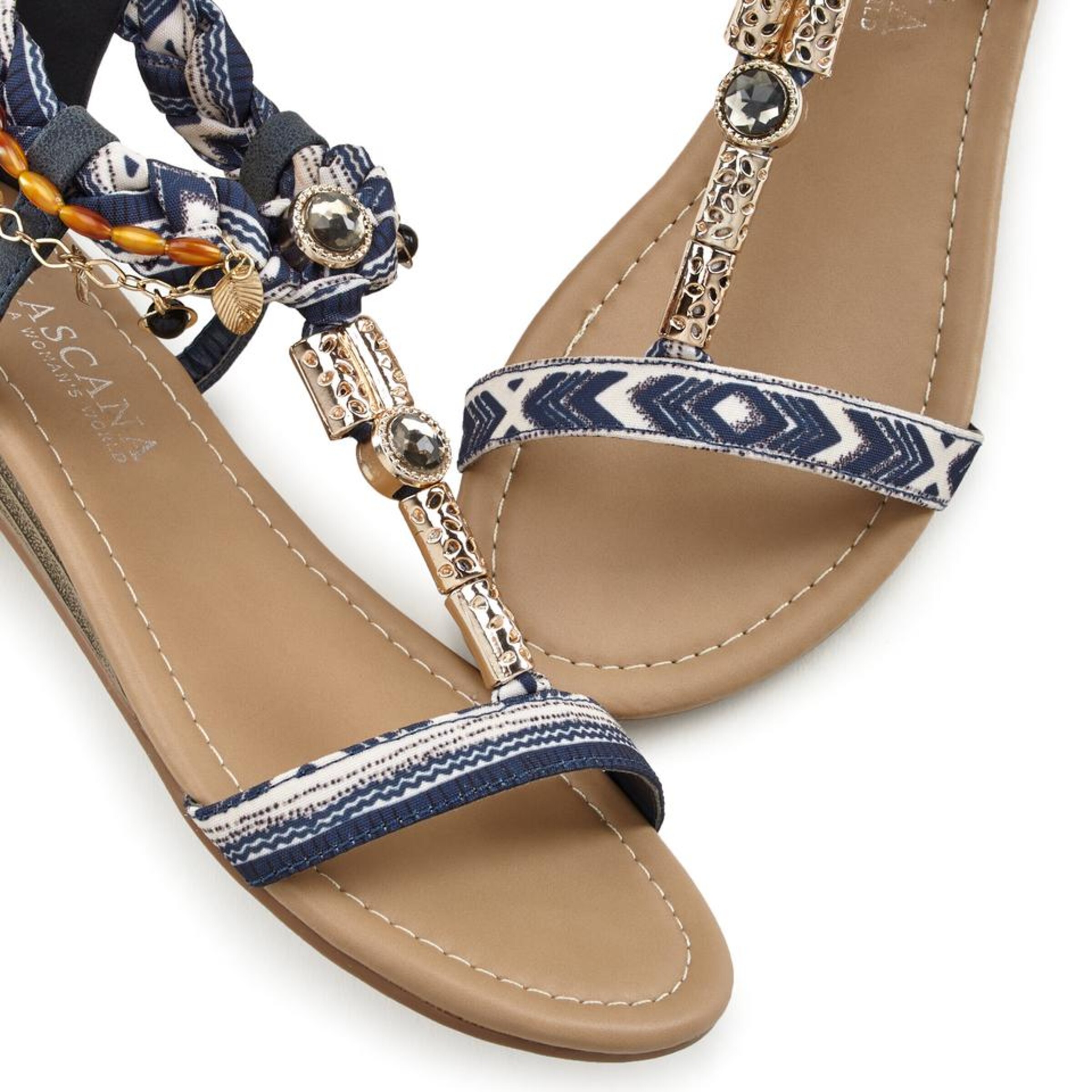 LASCANA Sandal i blå