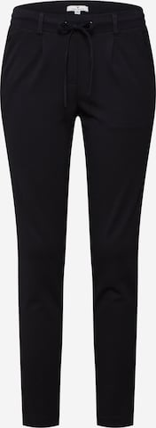TOM TAILOR Regular Pleat-Front Pants in Black: front