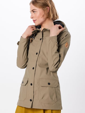 brūns Derbe Starpsezonu jaka 'Peninsula': no priekšpuses