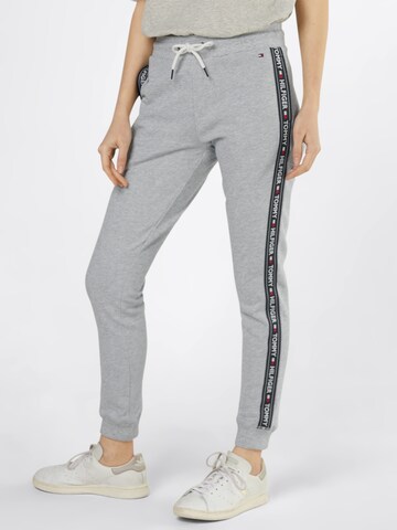 Tommy Hilfiger Underwear Tapered Trousers in Grey: front