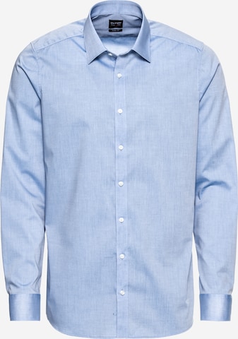 Slim fit Camicia business 'Level 5' di OLYMP in blu: frontale