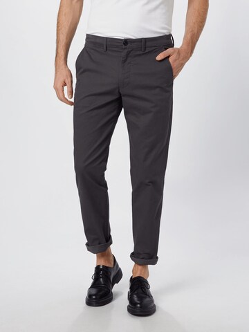 GAP Slimfit Chino 'Essential' in Grijs: voorkant