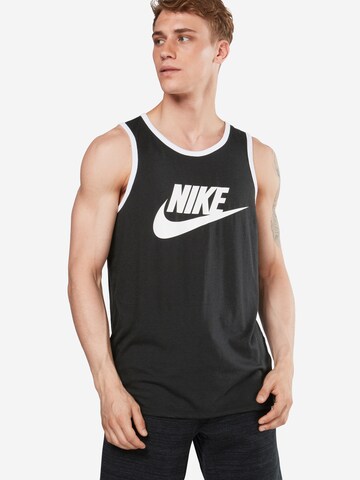 NIKE Bustier Tanktop 'Ace' in Schwarz: predná strana