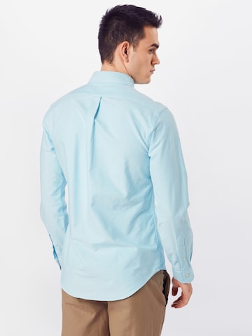 Polo Ralph Lauren Slim Fit Hemd 'SL BD PPC SP' in Blau