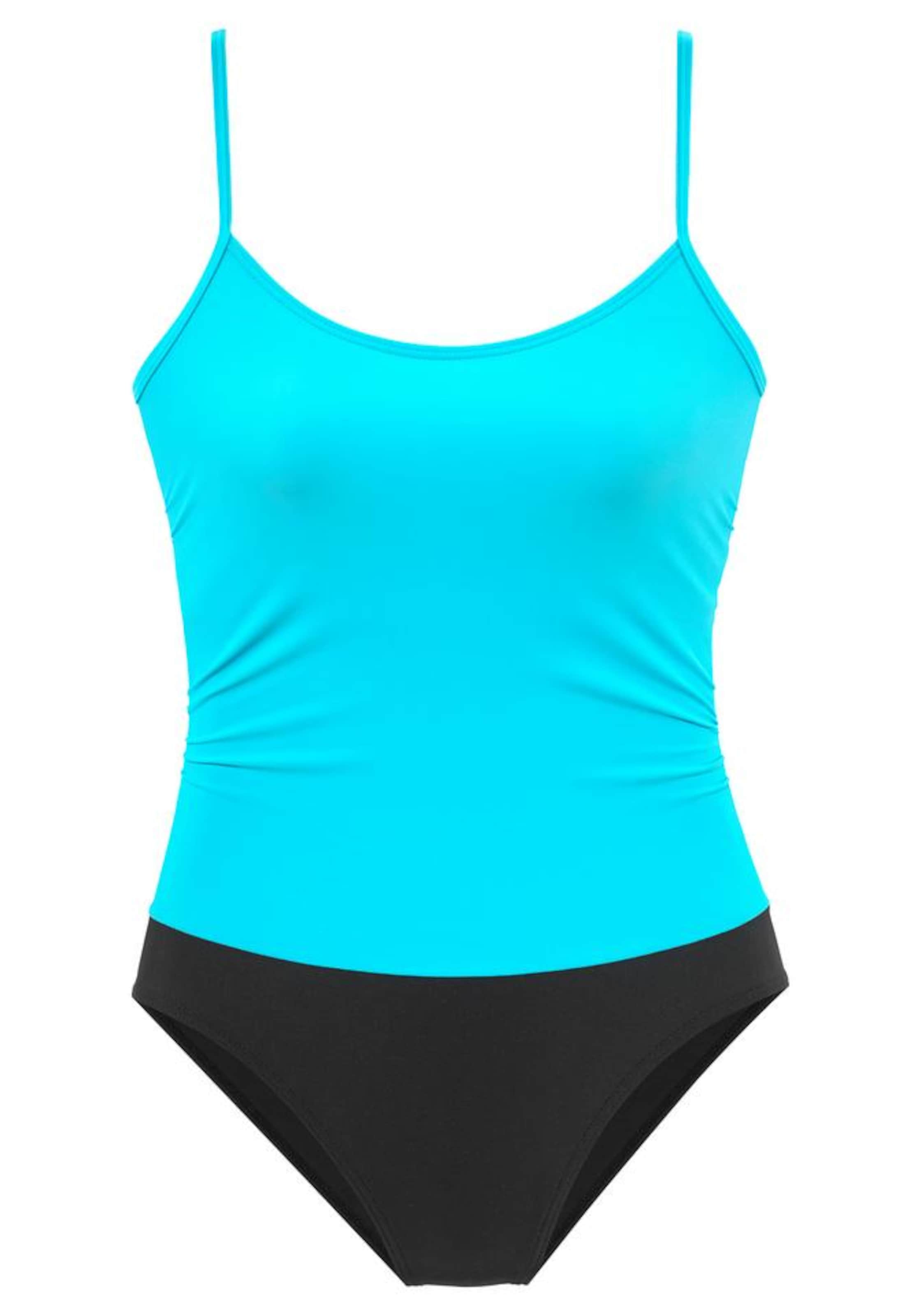 LASCANA - Bustier Bañador moldeador en azul: frente