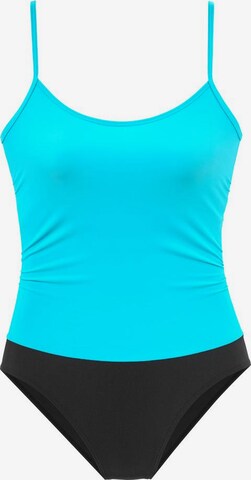 LASCANA Bustier Badeanzug in Blau: predná strana