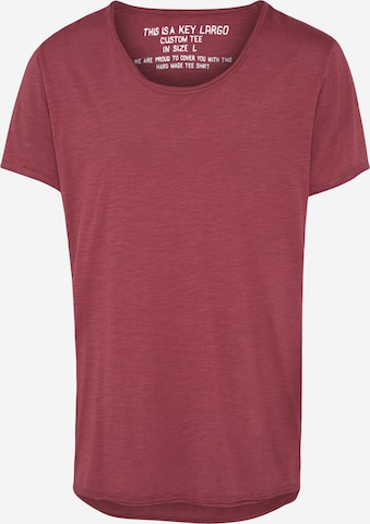 Key Largo Shirt in Rood: voorkant