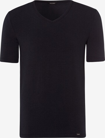 Hanro Onderhemd 'Natural Function' in Zwart: voorkant