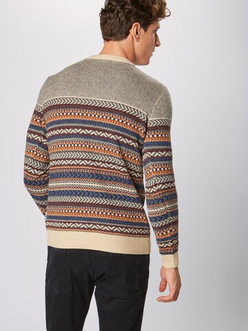 Lindbergh Pullover 'Jacquard knit' in Grau: Rückseite