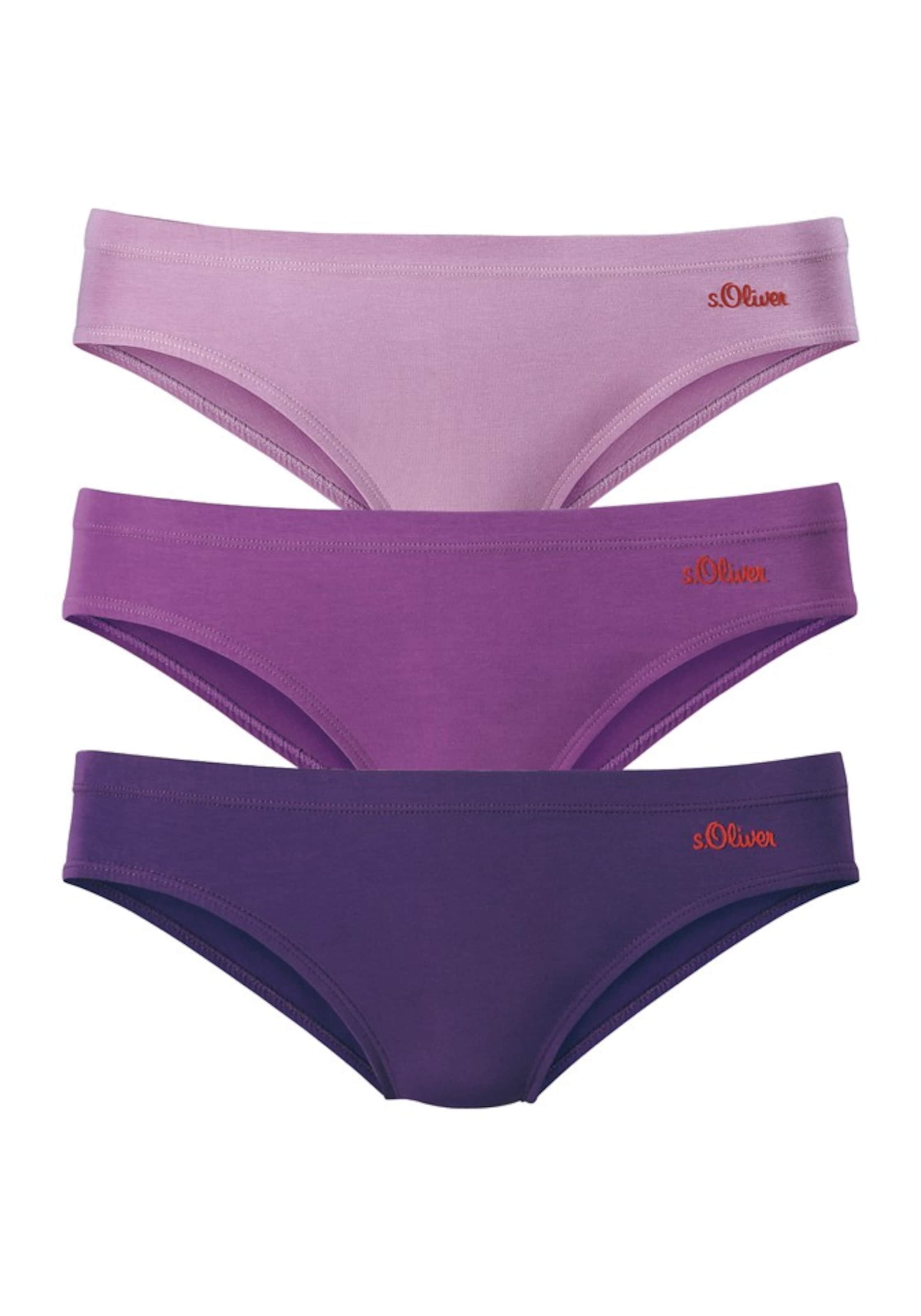 Slip s.Oliver en violet : devant