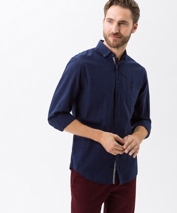 BRAX Comfort Fit Hemd 'Dries' in Blau: Vorderseite