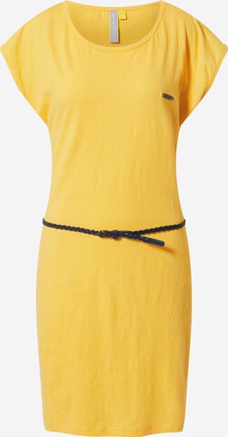 Alife and Kickin - Vestido de verano 'ElliAK' en amarillo: frente