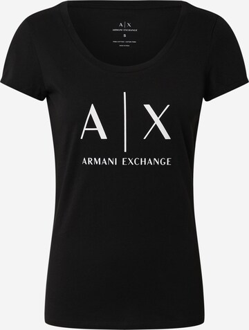 ARMANI EXCHANGE Póló - fekete: elől