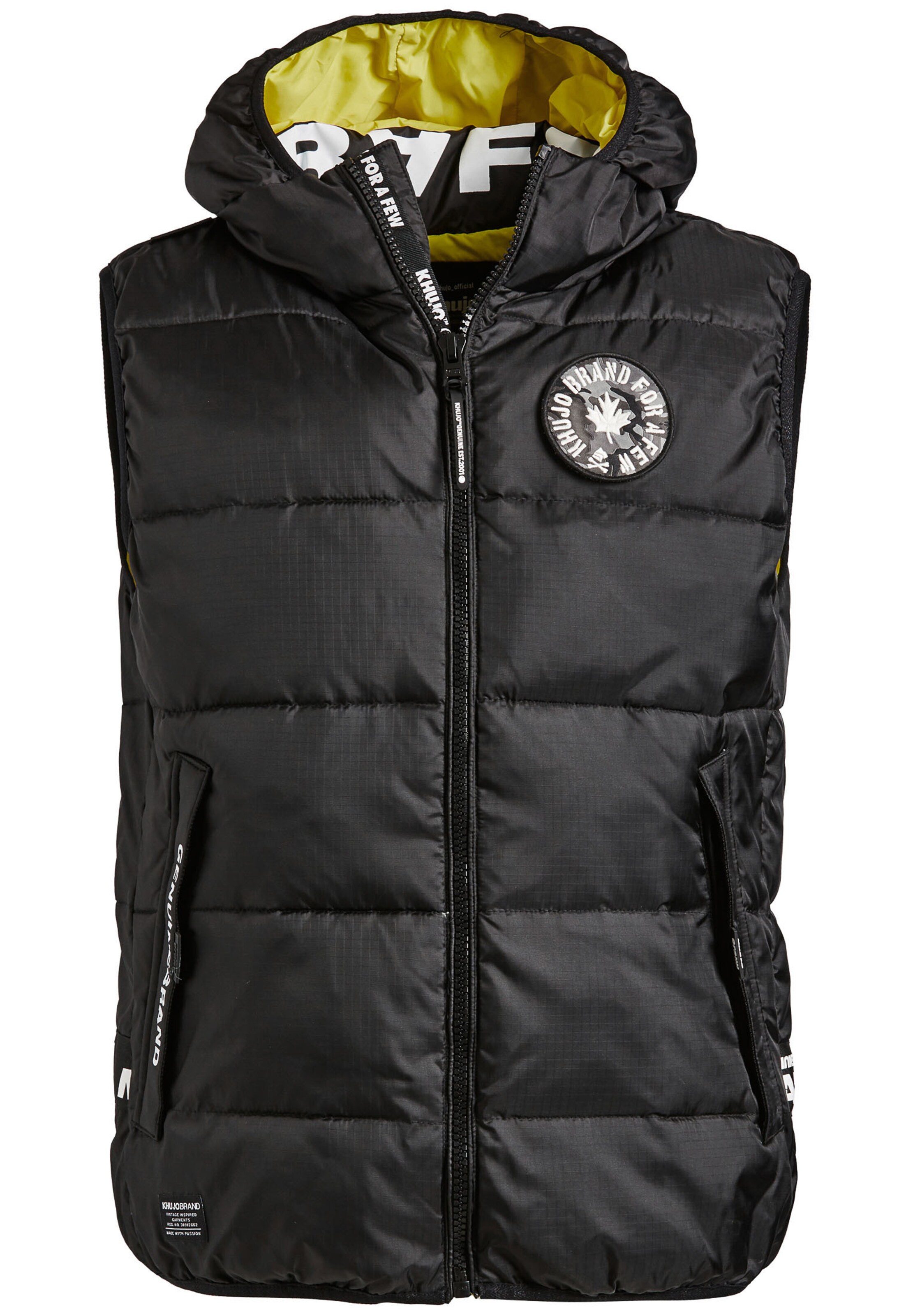 khujo - Bodywarmer in de kleur Neongeel