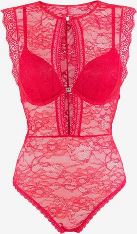 JETTE Bodysuit in Red: front