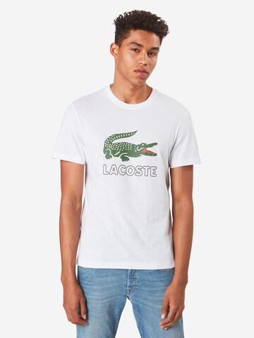 T-Shirt LACOSTE en blanc : devant