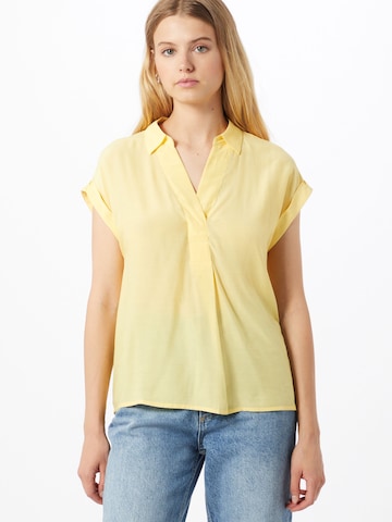 TOM TAILOR - Blusa en amarillo: frente