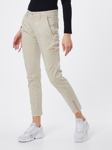 MAC Regular Trousers 'Rich' in Beige: front