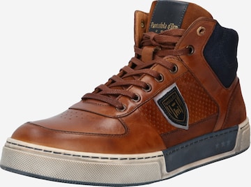 PANTOFOLA D'ORO High-Top Sneakers in Brown: front