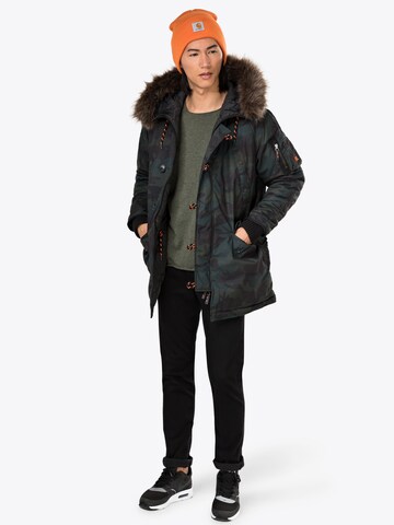 Superdry Zimní parka – zelená