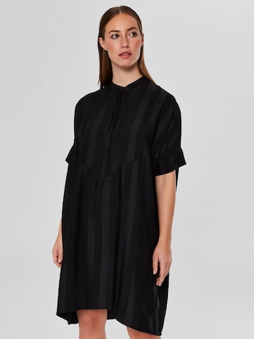 SELECTED FEMME Oversized jurk in Zwart: voorkant
