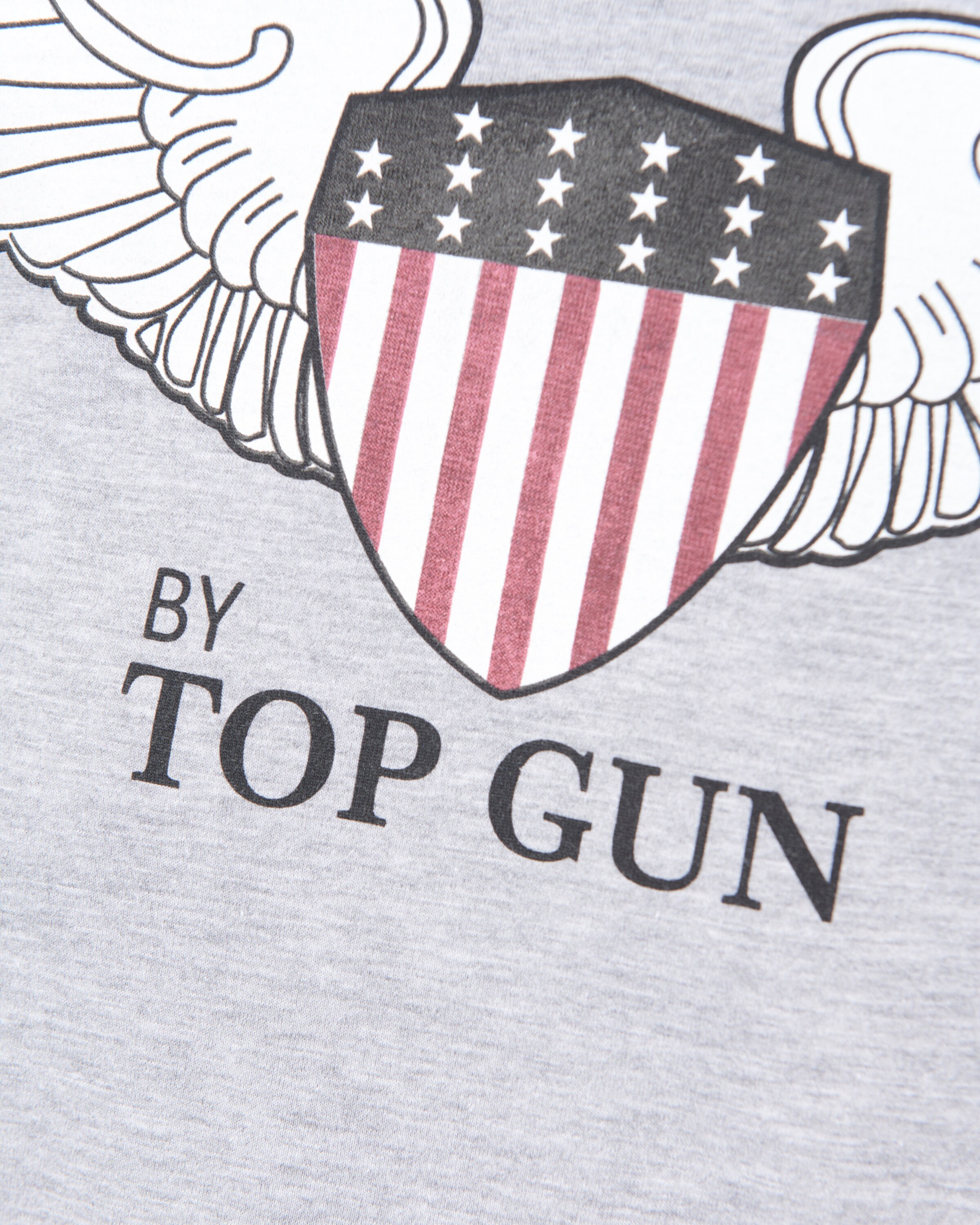 TOP GUN Shirt in Grijs: voorkant