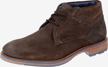 SIOUX Lace-Up Boots in Brown: front